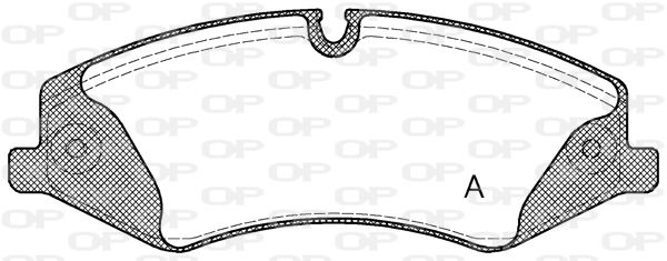 OPEN PARTS Комплект тормозных колодок, дисковый тормоз BPA1409.00